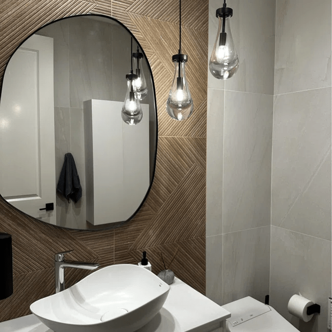 Raindrop Modern Pendant Glass Pendant Light For Kitchen Island Bedroom