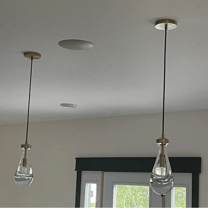 Raindrop Modern Pendant Glass Pendant Light For Kitchen Island Bedroom