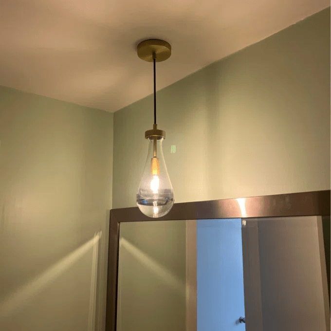 Raindrop Modern Pendant Glass Pendant Light For Kitchen Island Bedroom