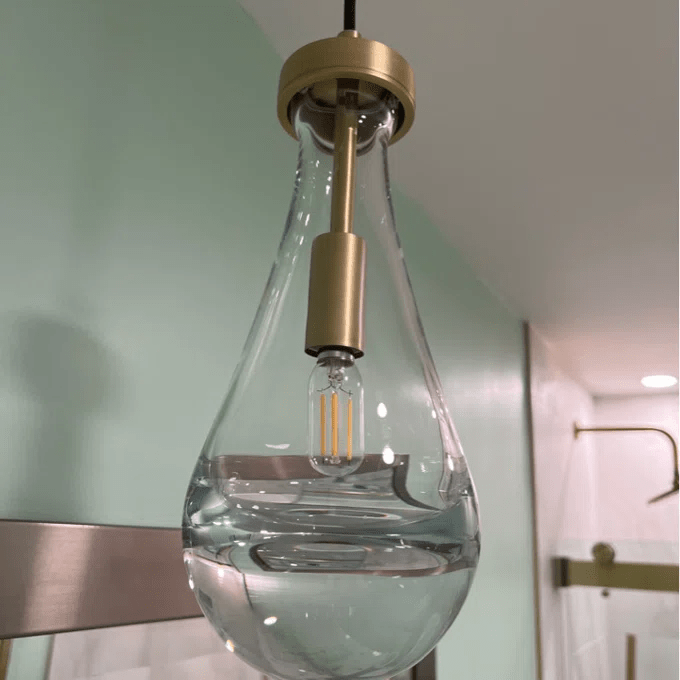 Raindrop Modern Pendant Glass Pendant Light For Kitchen Island Bedroom