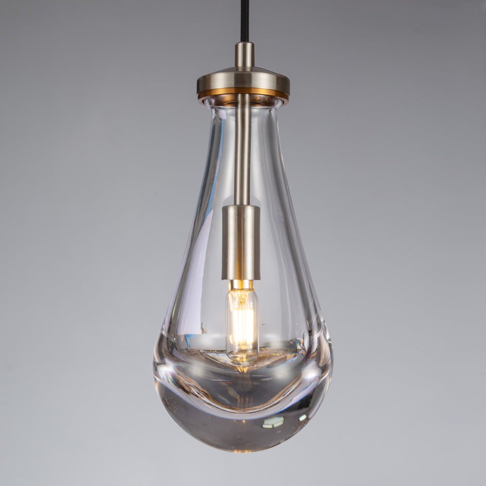 Raindrop Modern Pendant Glass Pendant Light For Kitchen Island Bedroom