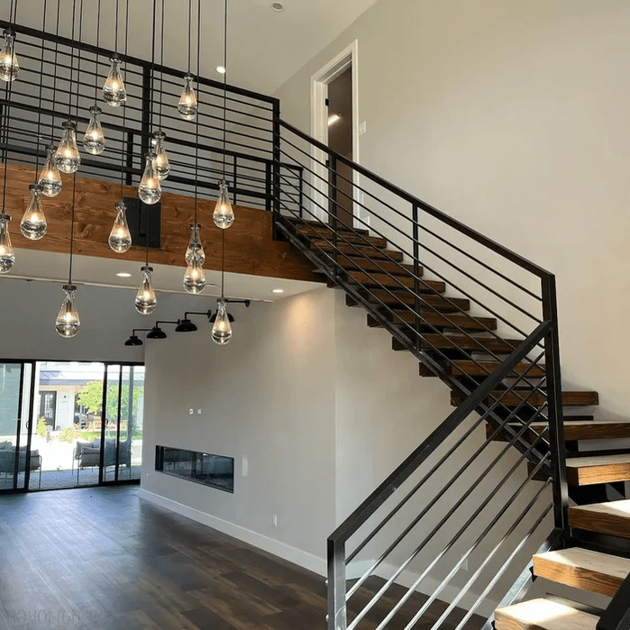 Raindrop Modern Rectangle Chandelier For Dining Room Kitchen Island-Nobipets