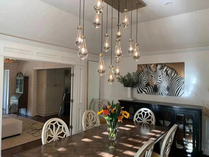 Raindrop Modern Rectangle Chandelier For Dining Room Kitchen Island-Nobipets