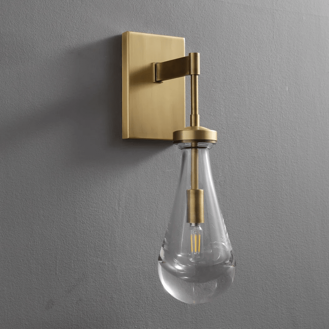 Raindrop Sconce Glass Wall Light