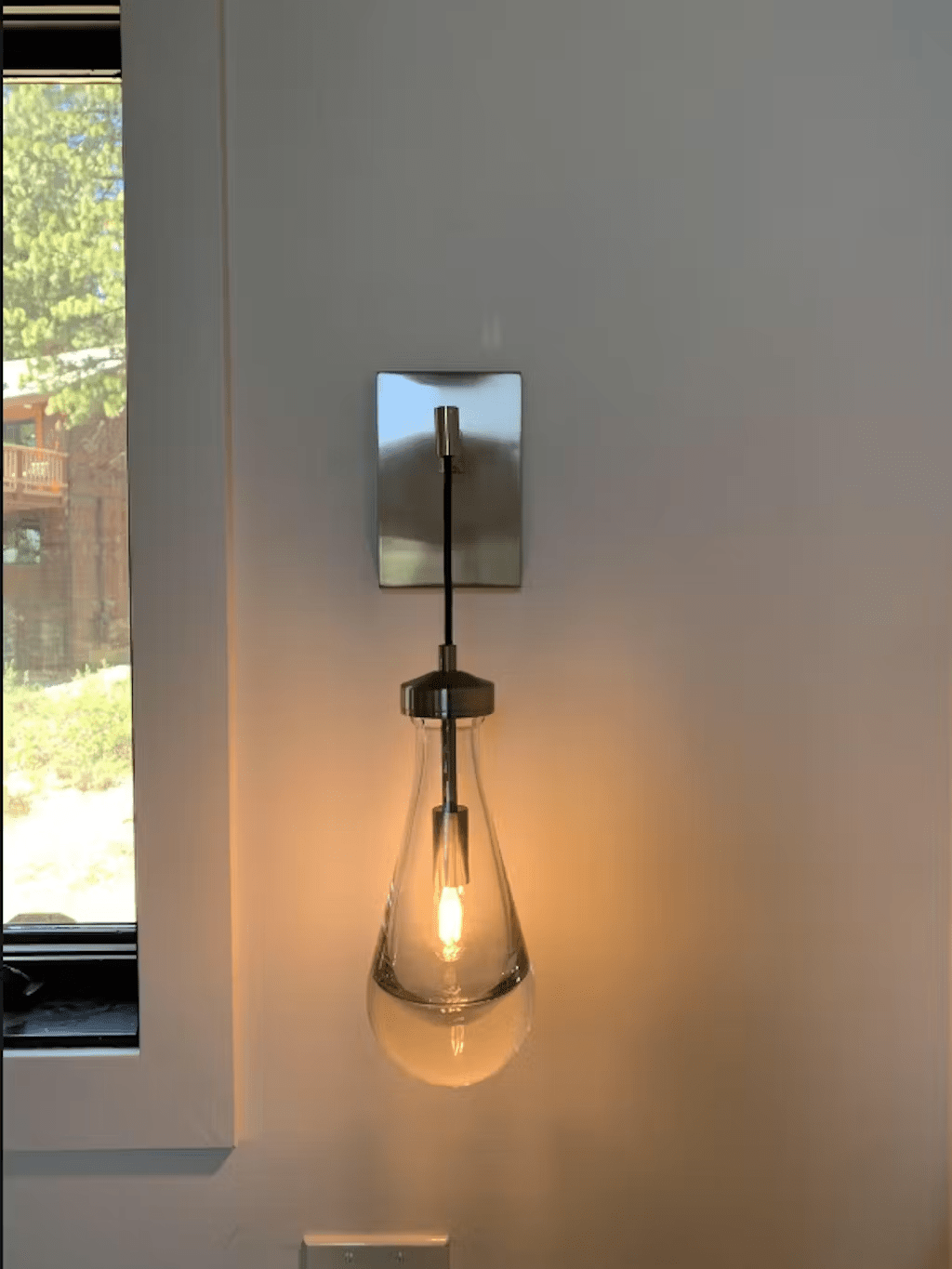 Raindrop Sconce Glass Wall Light