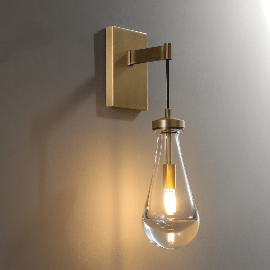 Raindrop Sconce Glass Wall Light