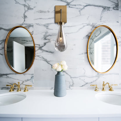 Raindrop Sconce Glass Wall Light