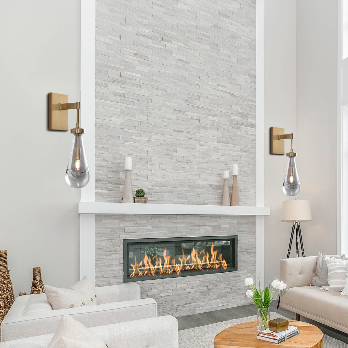 Raindrop Sconce Glass Wall Light