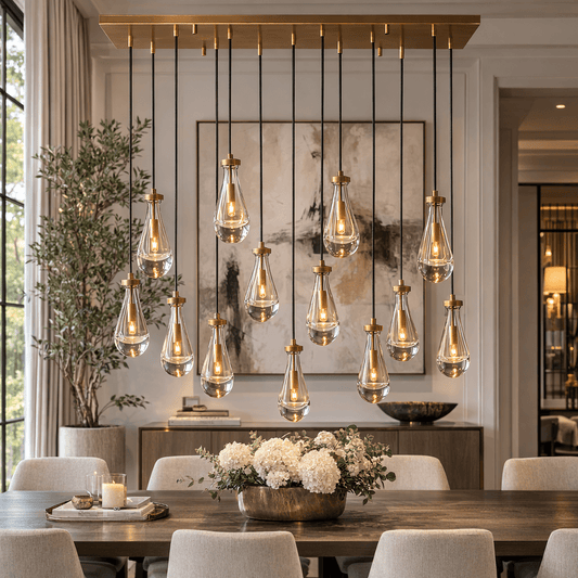 Rainy Rectangular Chandelier