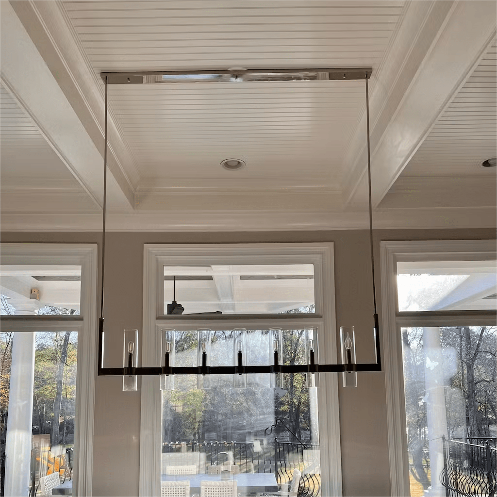 Ravelle Glass Linear Chandelier 72"-Nobipets