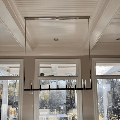 Ravelle Glass Linear Chandelier 72"-Nobipets