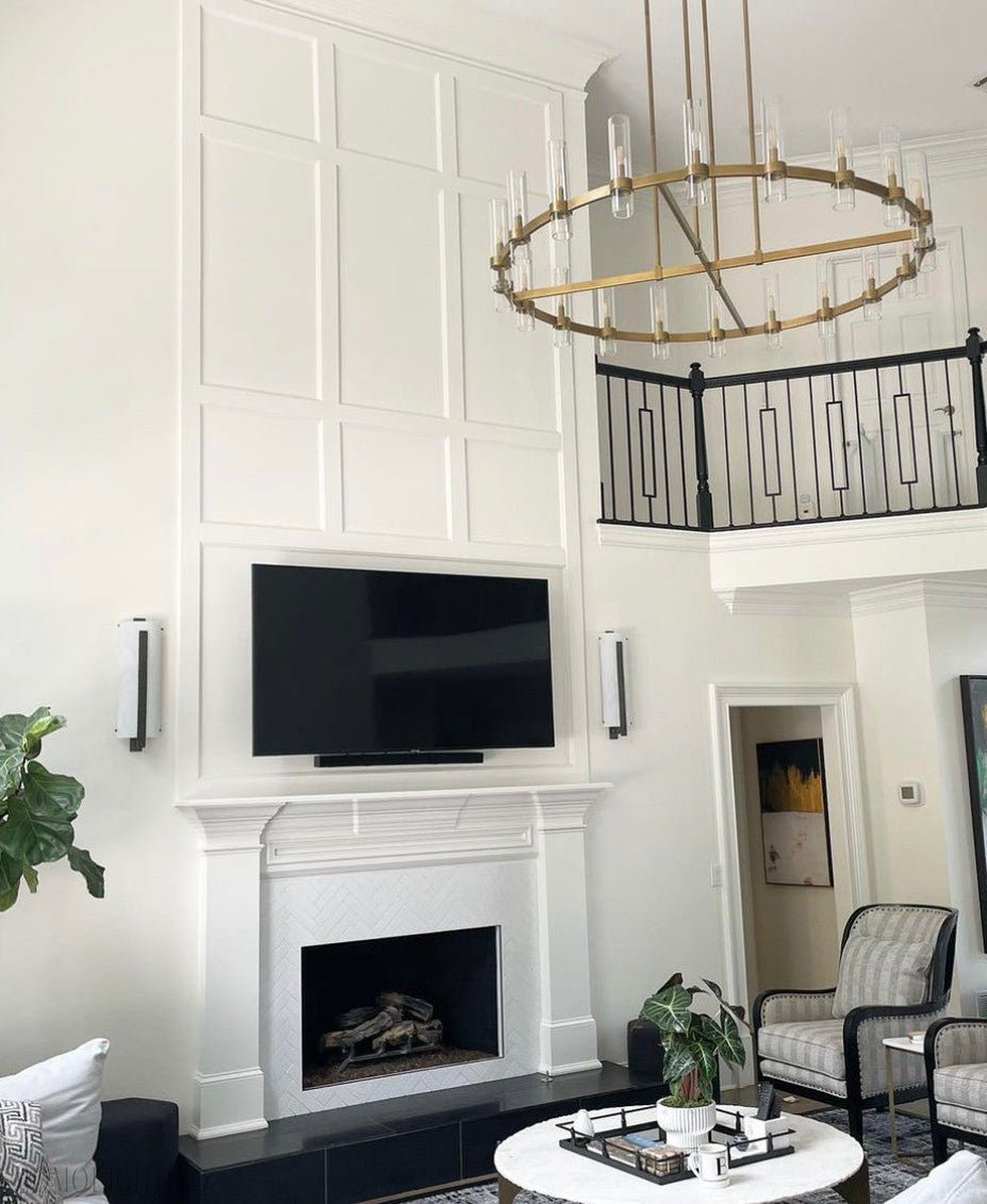 Ravelle Glass Round Chandelier 60"-Nobipets