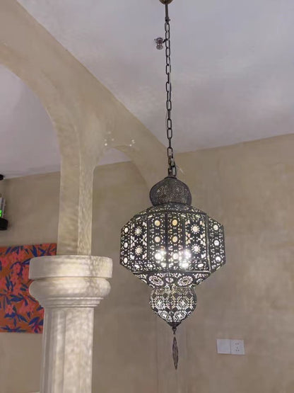 Retro Decorative Design Iron Pendant Light Fixture Chandelier for Dining Room/Living Room/Bedroom/Restaurant/Cafe-Nobipets