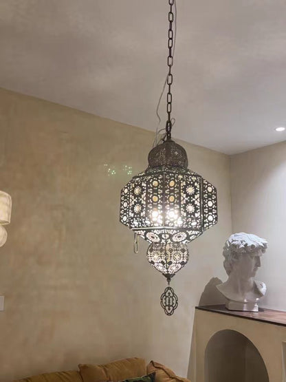 Retro Decorative Design Iron Pendant Light Fixture Chandelier for Dining Room/Living Room/Bedroom/Restaurant/Cafe-Nobipets