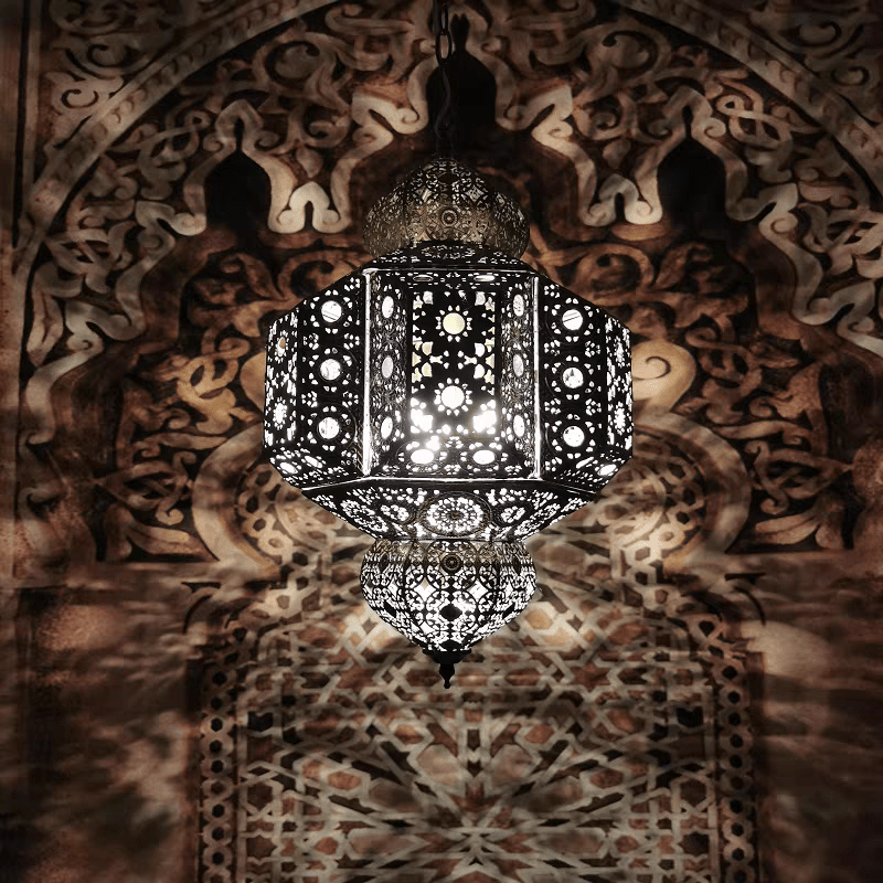 Retro Decorative Design Iron Pendant Light Fixture Chandelier for Dining Room/Living Room/Bedroom/Restaurant/Cafe-Nobipets