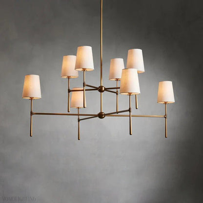 Rhodes 2-Tier Round Chandelier-Nobipets