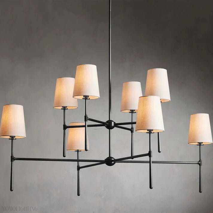 Rhodes 2-Tier Round Chandelier-Nobipets