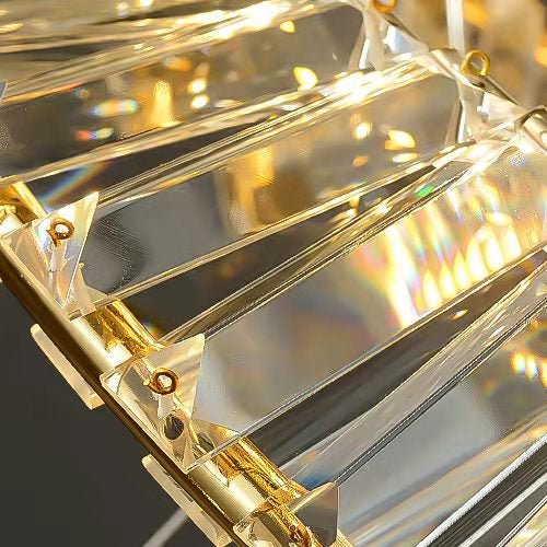 Ring Crystal Chandelier Luxury Living/ Dining Room Ceiling Lamp Bedroom Light-Nobipets