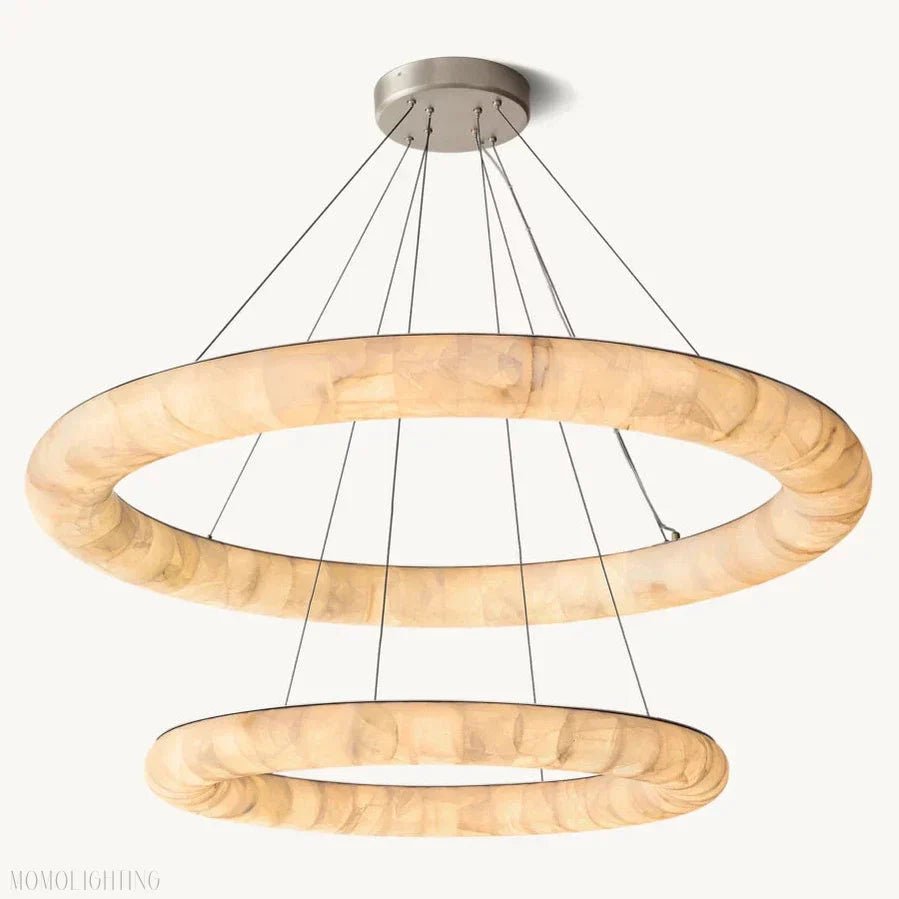 Rivage Two-Tiered Round Chandelier 61″-Nobipets