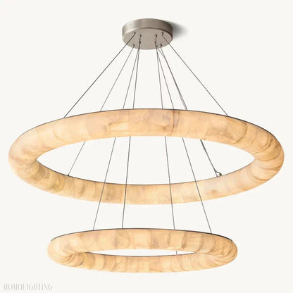 Rivage Two-Tiered Round Chandelier 61″-Nobipets