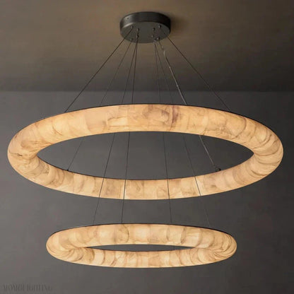 Rivage Two-Tiered Round Chandelier 61″-Nobipets