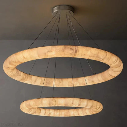 Rivage Two-Tiered Round Chandelier 61″-Nobipets
