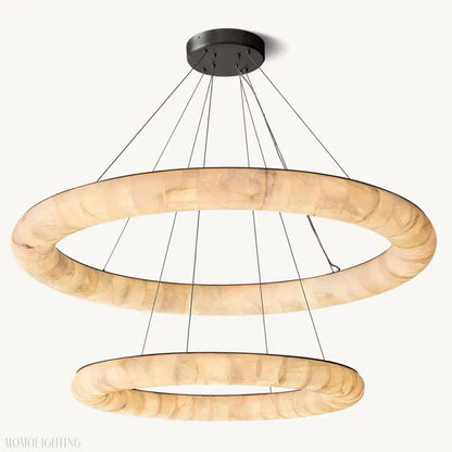 Rivage Two-Tiered Round Chandelier 61″-Nobipets