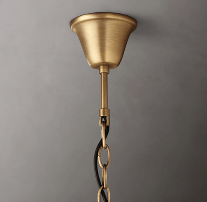 Rococo Iron & Crystal Round Chandelier D33''-Nobipets