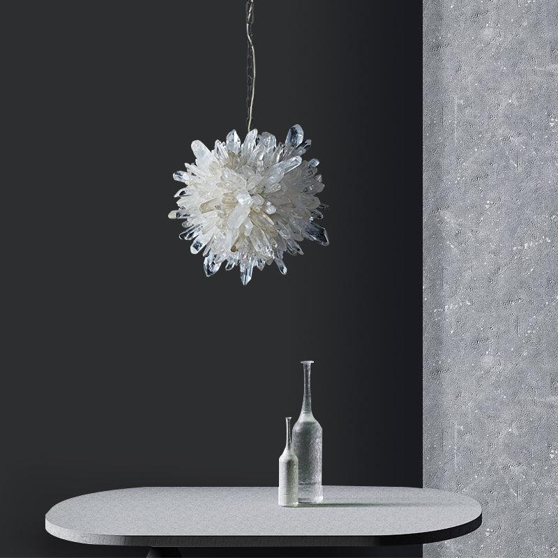 Rose Rock Crystal Creative Pendant Island Chandelier-Nobipets