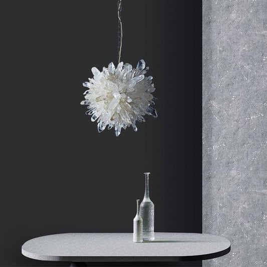 Rose Rock Crystal Creative Pendant Island Chandelier-Nobipets