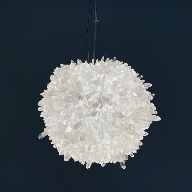 Rose Rock Crystal Creative Pendant Island Chandelier-Nobipets