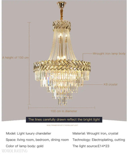Royal Orchid Foyer & Staircase Chandelier-Nobipets
