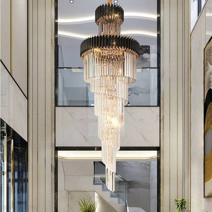 Safa Spiral Foyer & Staircase Chandelier-Nobipets