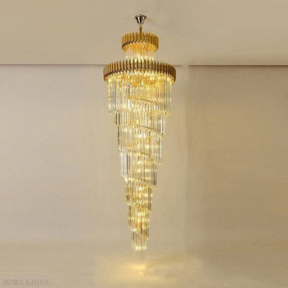 Safa Spiral Foyer & Staircase Chandelier-Nobipets