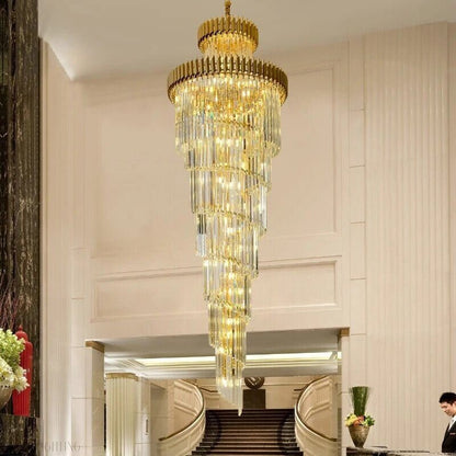 Safa Spiral Foyer & Staircase Chandelier-Nobipets