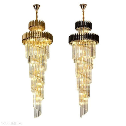Safa Spiral Foyer & Staircase Chandelier-Nobipets