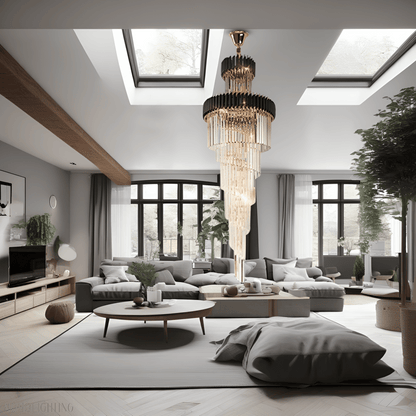Safa Spiral Foyer & Staircase Chandelier-Nobipets