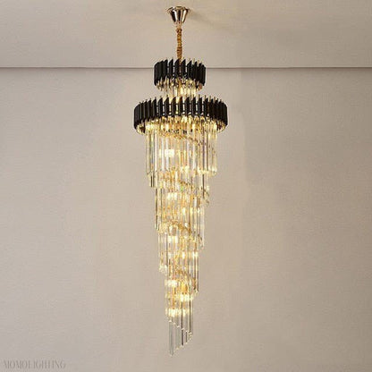 Safa Spiral Foyer & Staircase Chandelier-Nobipets