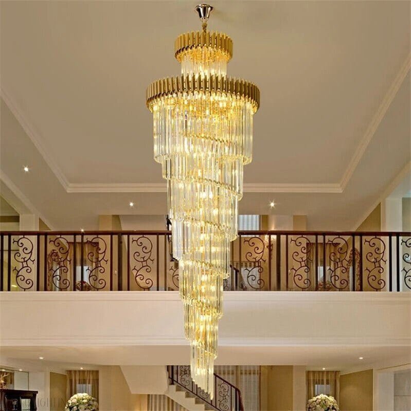 Safa Spiral Foyer & Staircase Chandelier-Nobipets