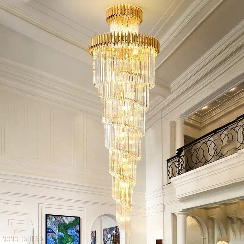 Safa Spiral Foyer & Staircase Chandelier-Nobipets
