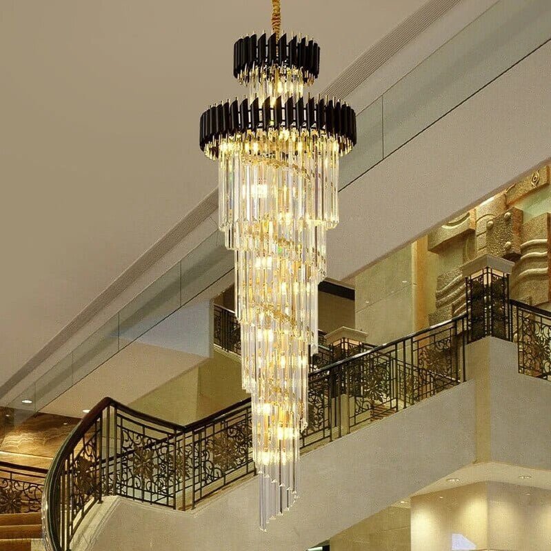 Safa Spiral Foyer & Staircase Chandelier-Nobipets