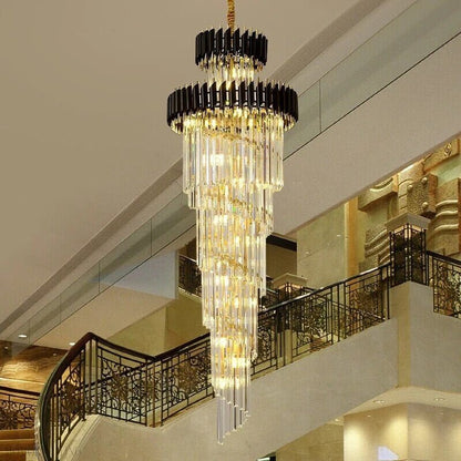 Safa Spiral Foyer & Staircase Chandelier-Nobipets