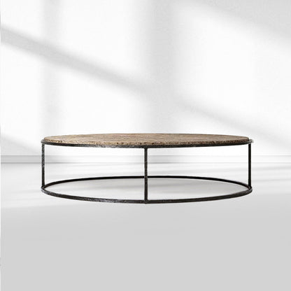 SalVerve Stone Round Coffee Table