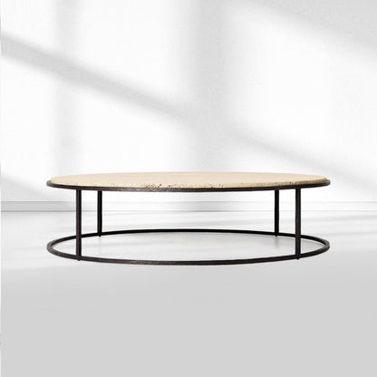 SalVerve Stone Round Coffee Table