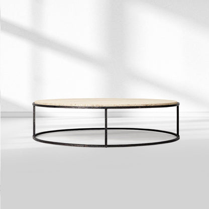 SalVerve Stone Round Coffee Table