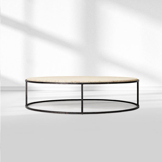 SalVerve Stone Round Coffee Table