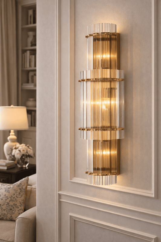San Marca Glass Grand Round Sconce