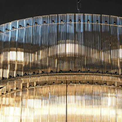 San Marco 2-Tier Glass Round Chandelier 22" 37" 48" 60"