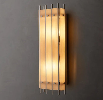 San Marco Alabaster Grand Rectangular Sconce