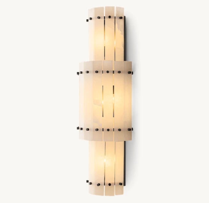 San Marco Alabaster Grand Round Sconce